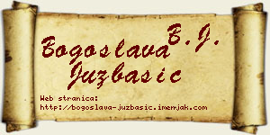 Bogoslava Juzbašić vizit kartica
